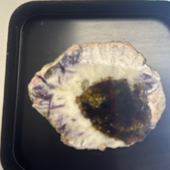 Large Golden Tourmaline Slice with Lepidolite, Feldspar and Quartz. - Picture 8 of 9